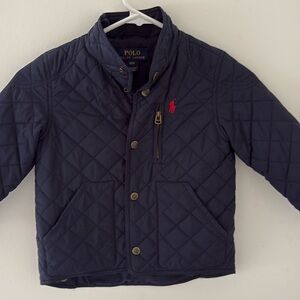 Polo Ralph Lauren navy boys quilted lightweight jacket size 3/3T